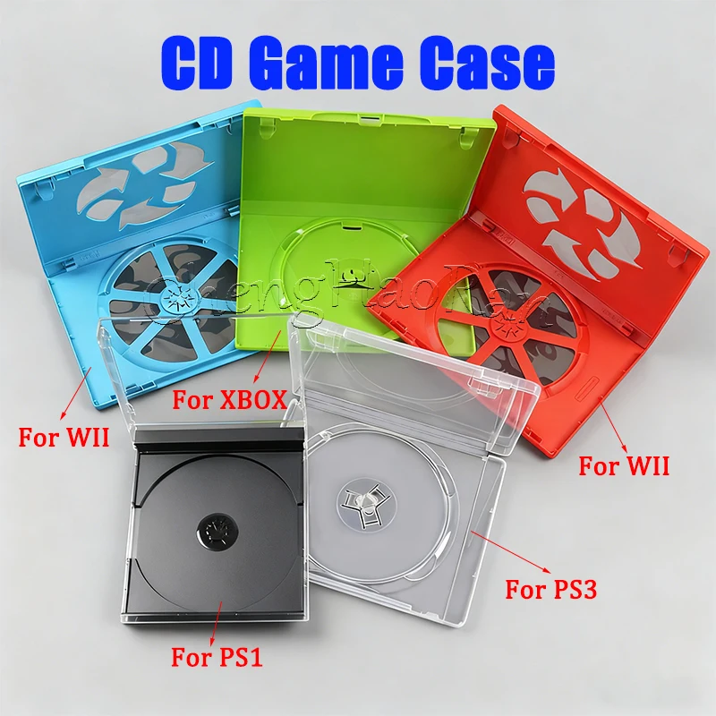 

1PC For PS3 PS1 WII XBox CD Multi-Purpose Game Card Case DVD Disc Storage Protector Replacement Accessory CD Box