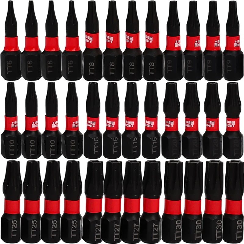 10pcs Multi Impact Allen Wrench Drill Bit with Base Black Steel Hex-Shank Electric Drill Tools Magnetic Screwdriver Driver Head