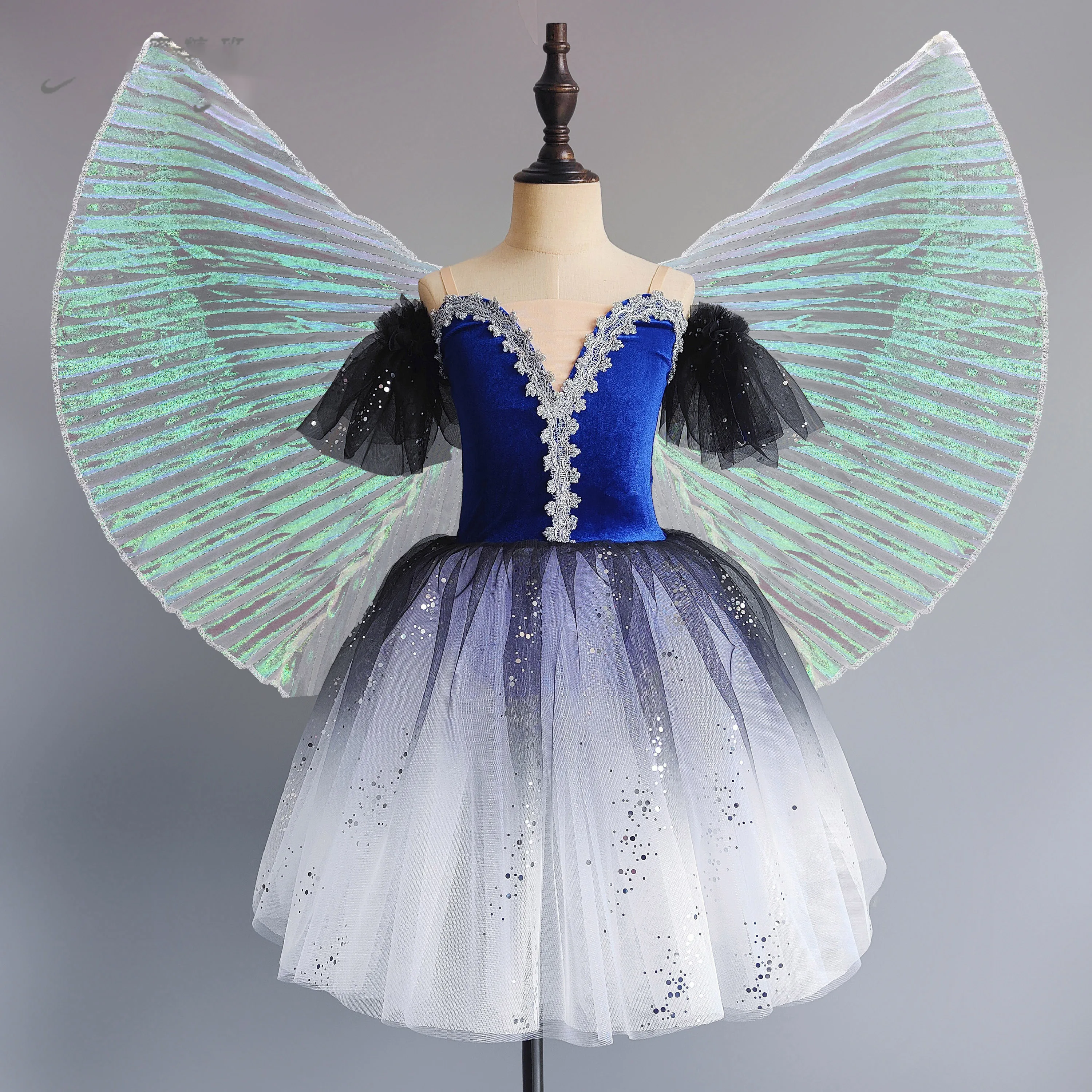 Vestido de Ballet con tutú romántico, vestido largo de bailarina para niñas y mujeres, tutú de Ballet de actuación, trajes de baile de cisne contemporáneos para niñas