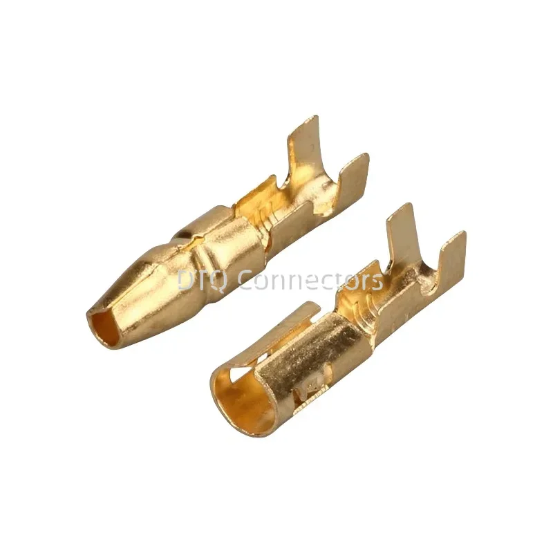 25/50/100sets 4.0 bullet Crimp terminal car electrical wire connector diameter 4mmFemale + Male + Case Cold press terminal
