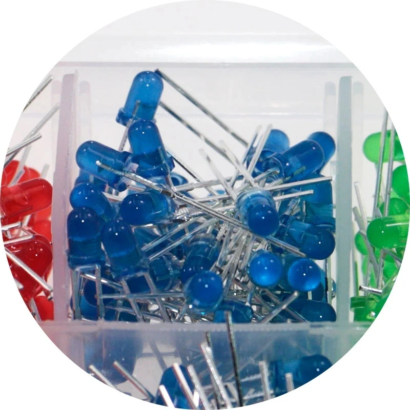 500 STKS 3 MM LED Diode Kit Gemengde Kleur Rood Groen Geel Blauw Wit Elk Licht LED-lampen Emitting Diode 5 Waarde * 100 STKS