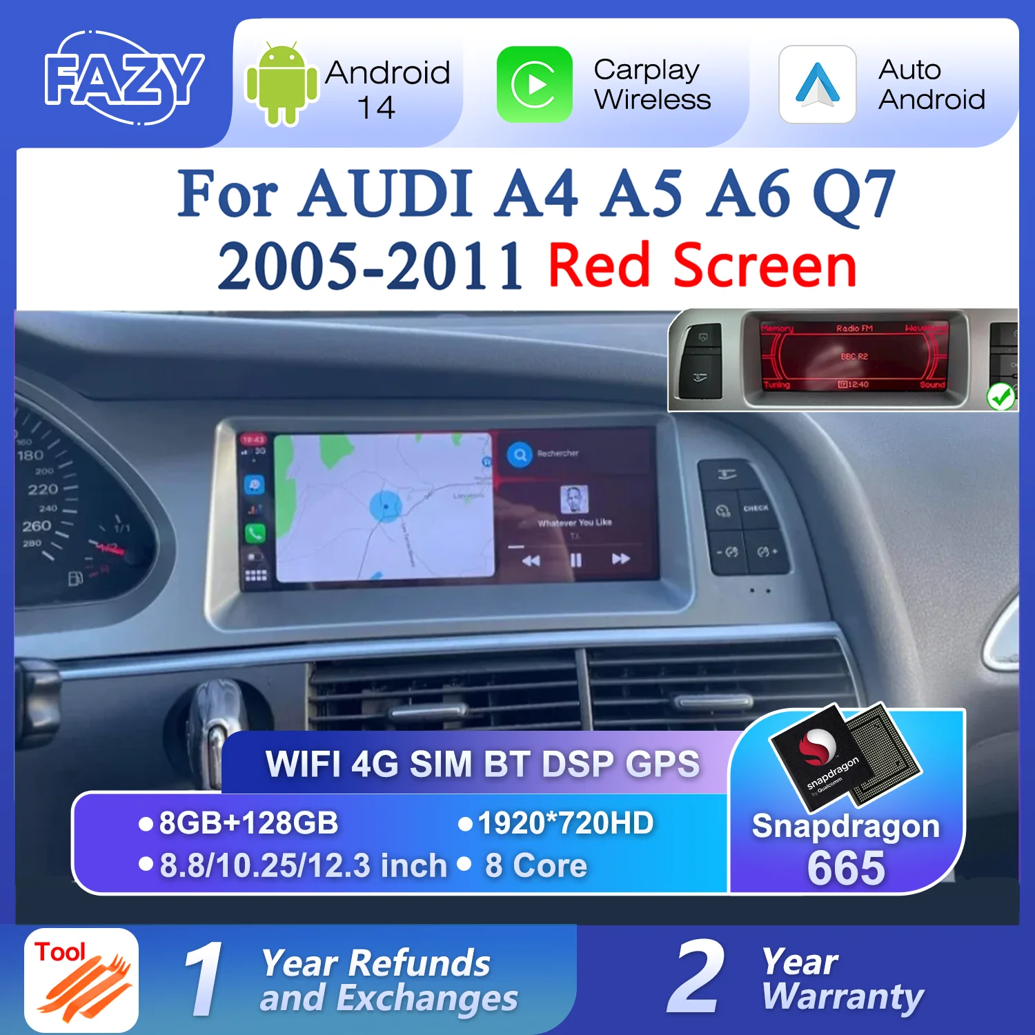 Smart Home Orvibo - 8.8/10.25/12.3 inch Android 14 Auto Radio