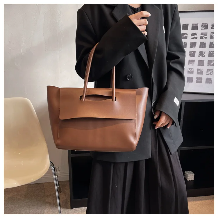 New Luxury PU Leather Ladies HandBags Women Fashion Vintage Shoulder Bag Women's Large Capacity Tote Bag