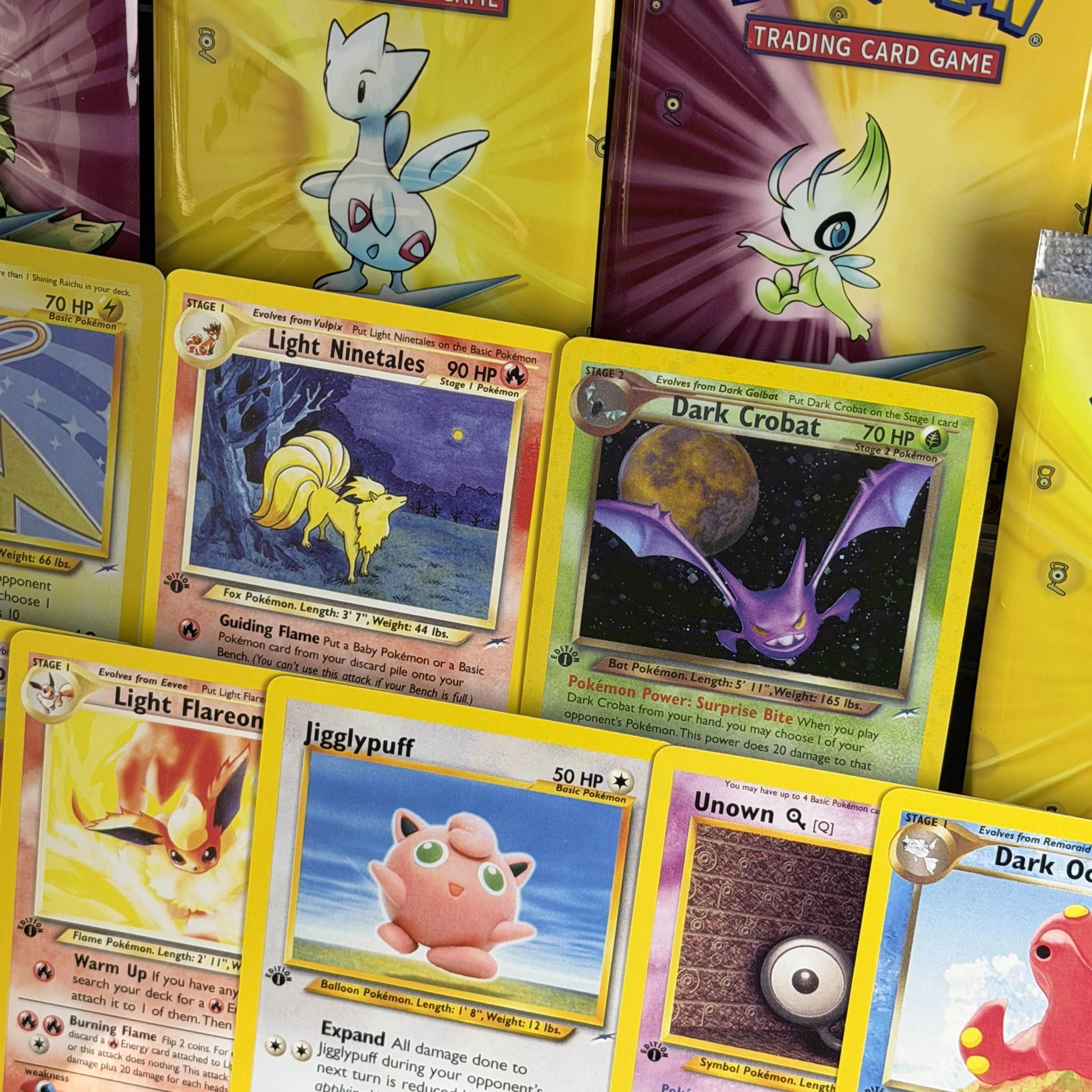 

PKM Vintage Retro Card 1st Neo Destiny Series DIY Art Card Gengar Shining Charizard Tyranitar SR Rare Collectible Game Cards
