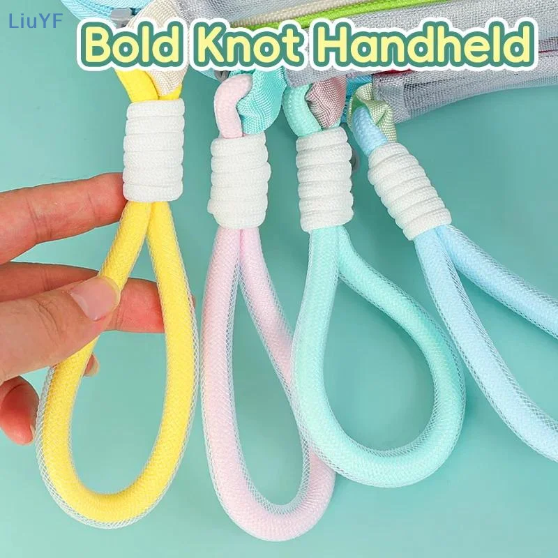 Student Handheld File Bag, Dopamine Color Tote, L-Shaped Zipper Mesh Folder, Exam Paper Storage And Subject Organizer