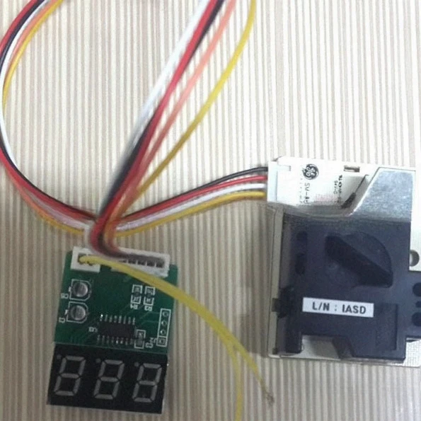 LED Visual Dust Monitor - PWM Output Sensor with Small/Large Particle Recognition for Air Quality DIY Kits