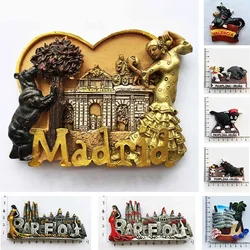 Madrid barcellona magneti per il frigo spagna souvenir turistici Flamenco Dance Girl magneti per la decorazione di frigoriferi