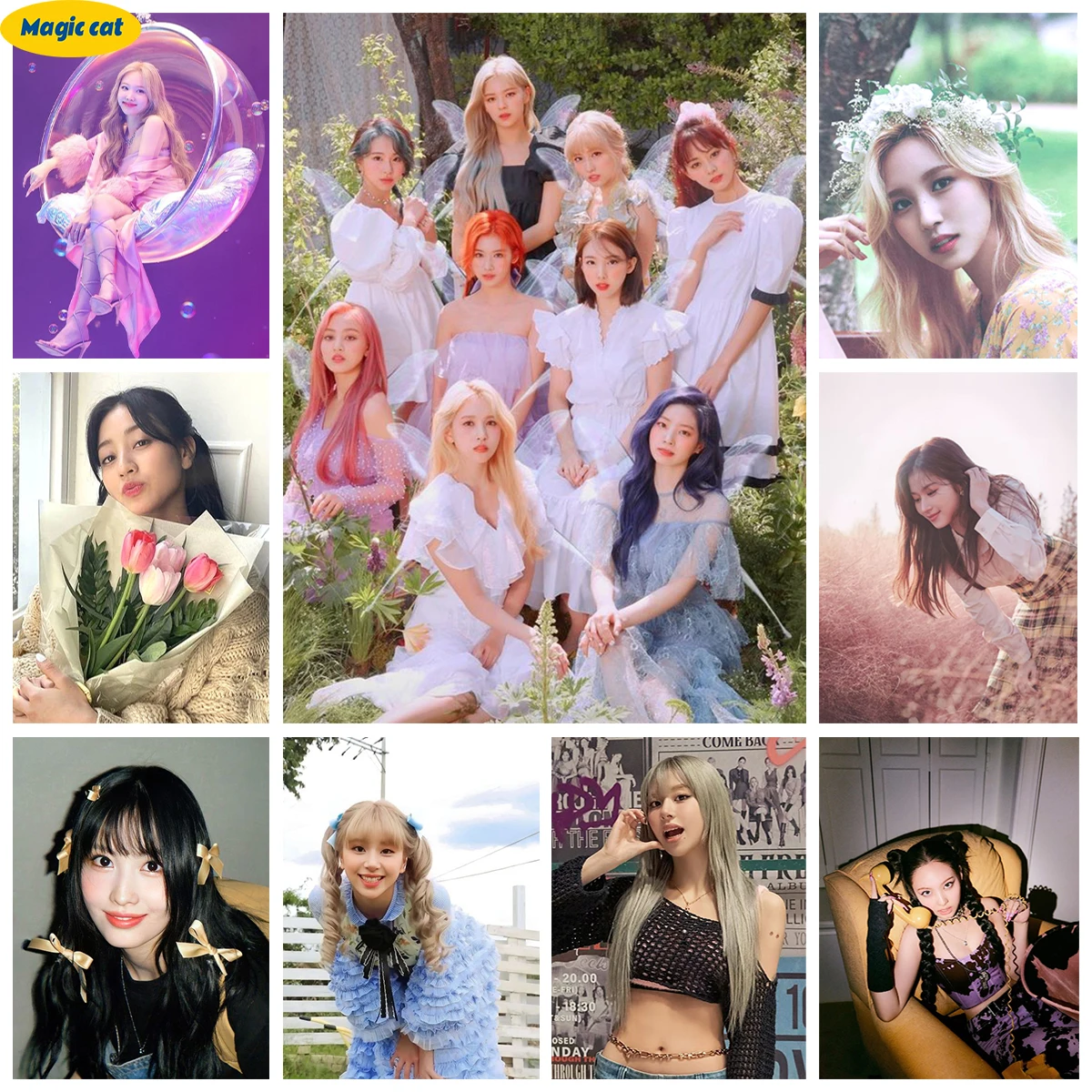 K-pop Girl Group Diy 5D Diamond Painting TWICE Music Star Poster Diamond Embroidery Art Cross Stitch Kits Mosaic Home Wall Decor