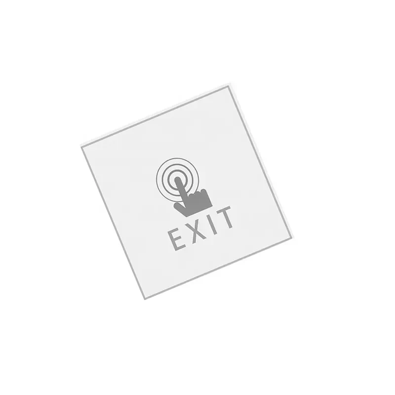 5pcs Smart Door Touch Exit Button 12V-24V Acrylic Panel COM/NO/NC/Output Double LED Indicator