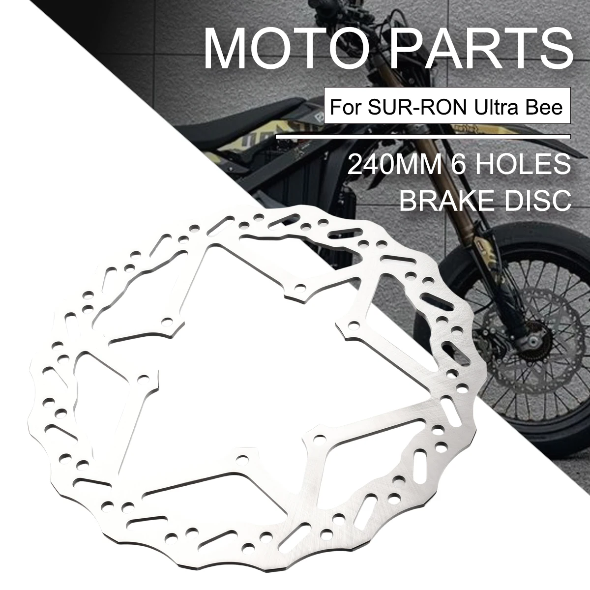

Для SUR-RON Ultra Bee: универсальный передний и задний тормозной диск OEM 240 мм с 6 отверстиями для электрических внедорожных мотоциклов