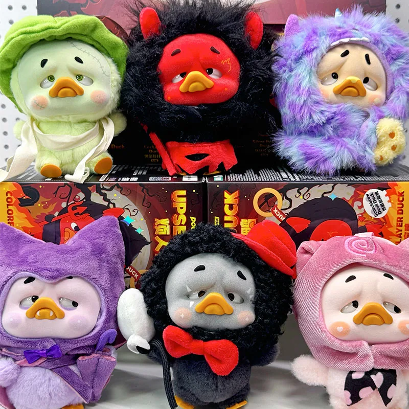 

Upsetduck Colorful Player Duck Series Blind Box Upsetduck Vinyl Plush Pendants Surprise Bag Anime Doll Keychain Mystery Box Toys