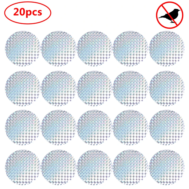 

20pcs Garden Laser Reflective Thorn Spikes Net Fence Anti-Bird Device Deterrent Scare Bird Repellent Plant Protect Tool