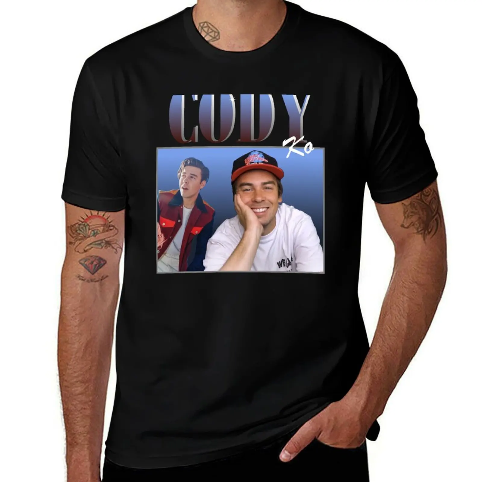 

cody ko T-Shirt cotton t shirt pack t shirts for man cotton funny