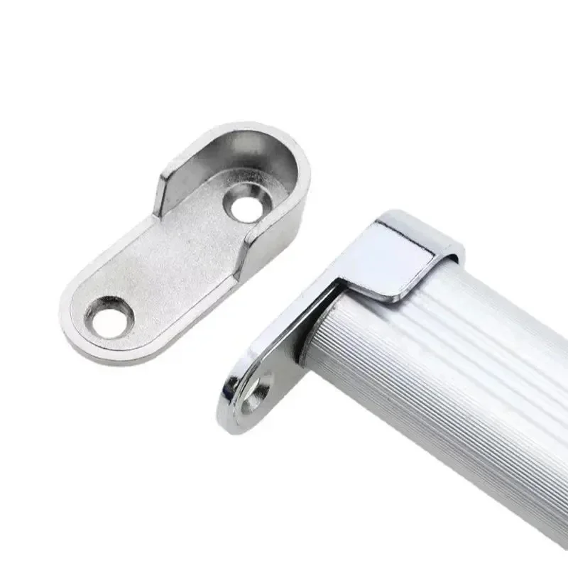 6 قطع دعامة، ملحقات أجهزة الأثاث، فتحة دعامة سكة الملابس لخزانة الملابس، تستخدم لخزائن الملابس