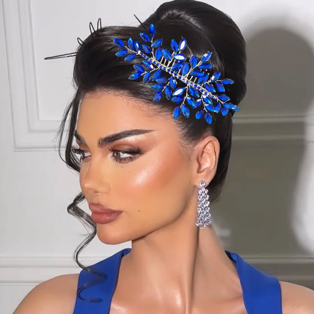 

A499 Elegant Silver Brides Hair Accessories Gifts Fashion Bridesmaid Tiaras Party Hair Jewelry Brides Hair Accessories Headwear