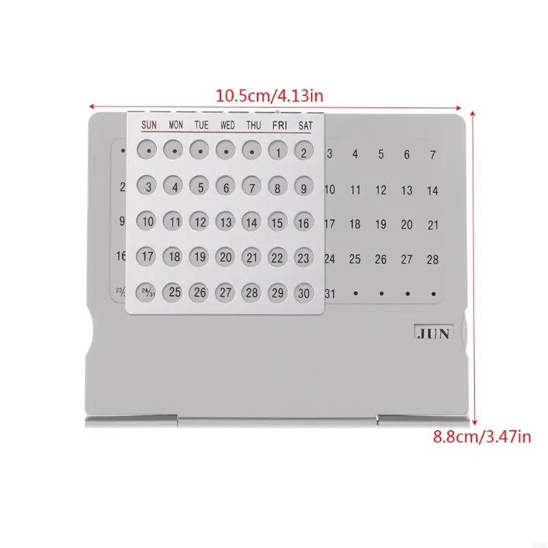 W89C Super Уникальный регулируемый календарь настольного календаря.