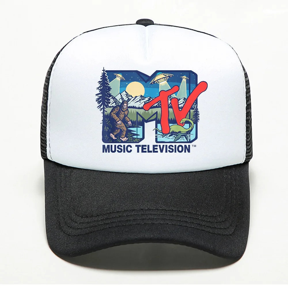 Rock Hip Hop Tv hat Summer Unisex baseball cap Cryptid Mtv Music Television hats Featuring Bigfoot UFO Aliens Nessie man caps 2
