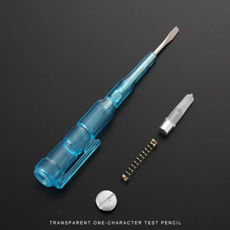 100-500 فولت كاشف جهد Electroprobe الكهربائية تنبيه تستر فولت اقلام الفحص مقبض بلاستيكي مفك أدوات الكهرباء المنزلية #6