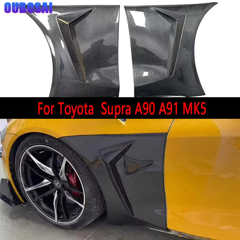 

For Toyota Supra A90 A91 MK5 Carbon Fiber Fender Retrofit the Carbon fiber replacement leaf plate Car Accessories