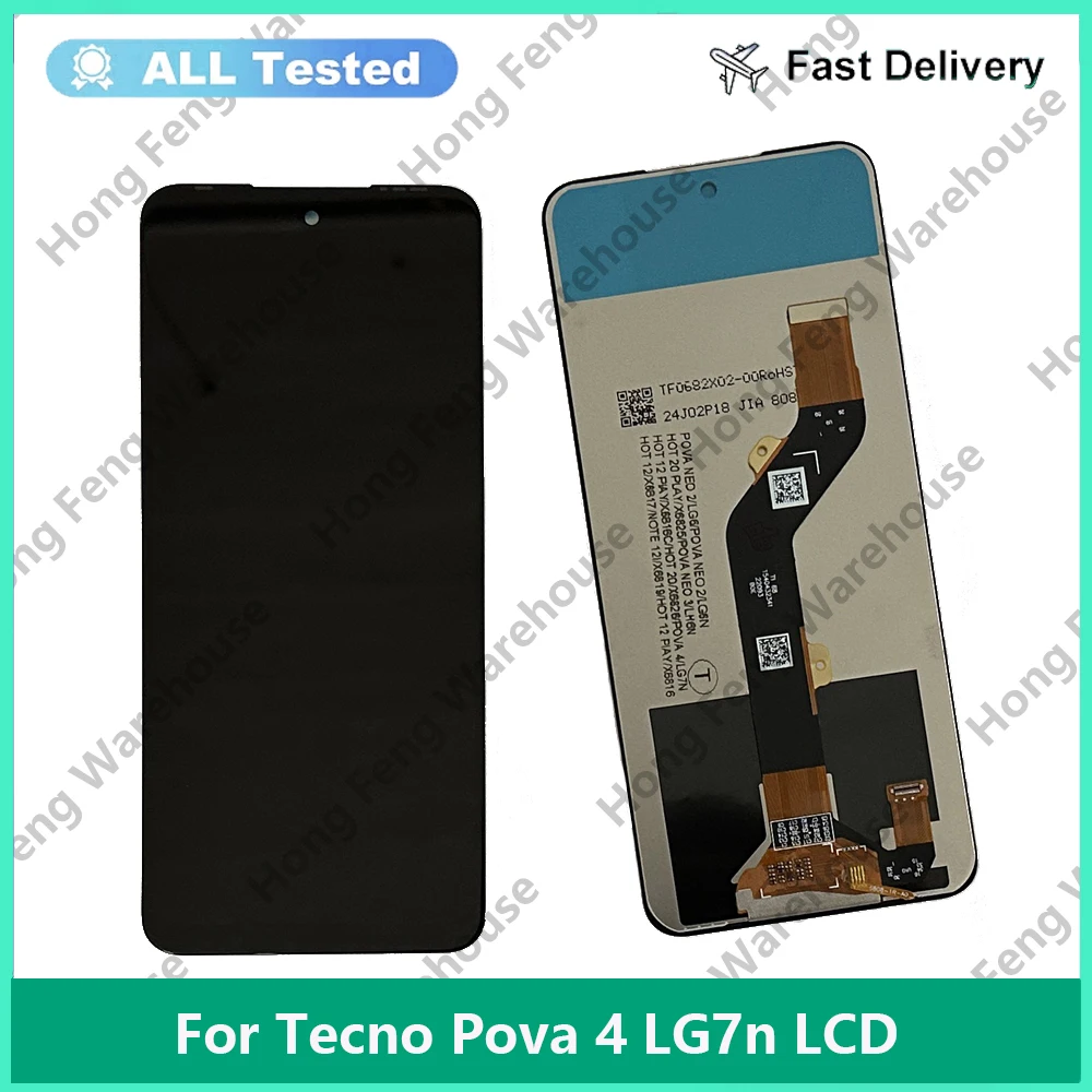 

6.82" For Tecno Pova 4 LG7n LCD Display Touch Screen Digitizer Assembly Replacement For Tecno Tecno Pova4 LCD Repair Parts