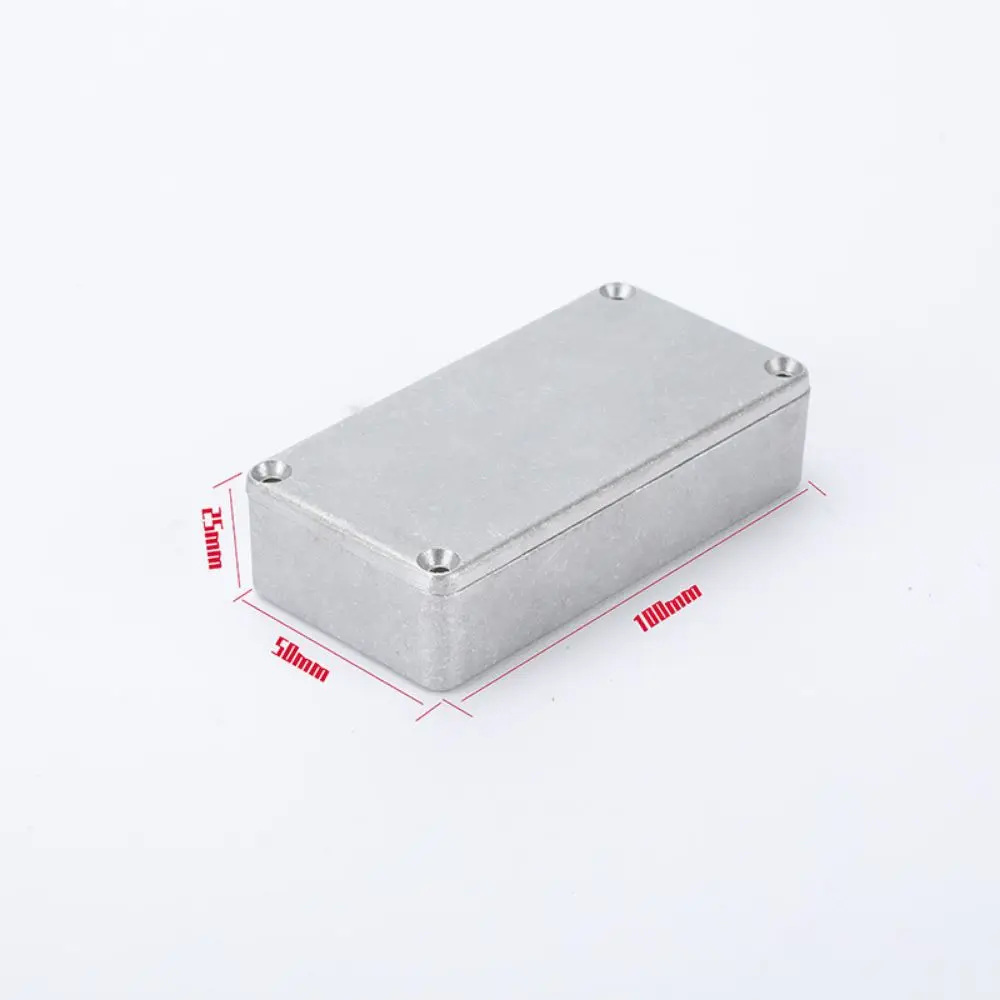 New Openable Aluminium Enclosure Shell Waterproof Silver Project Box Shell DIY Musical Instrument Accessories