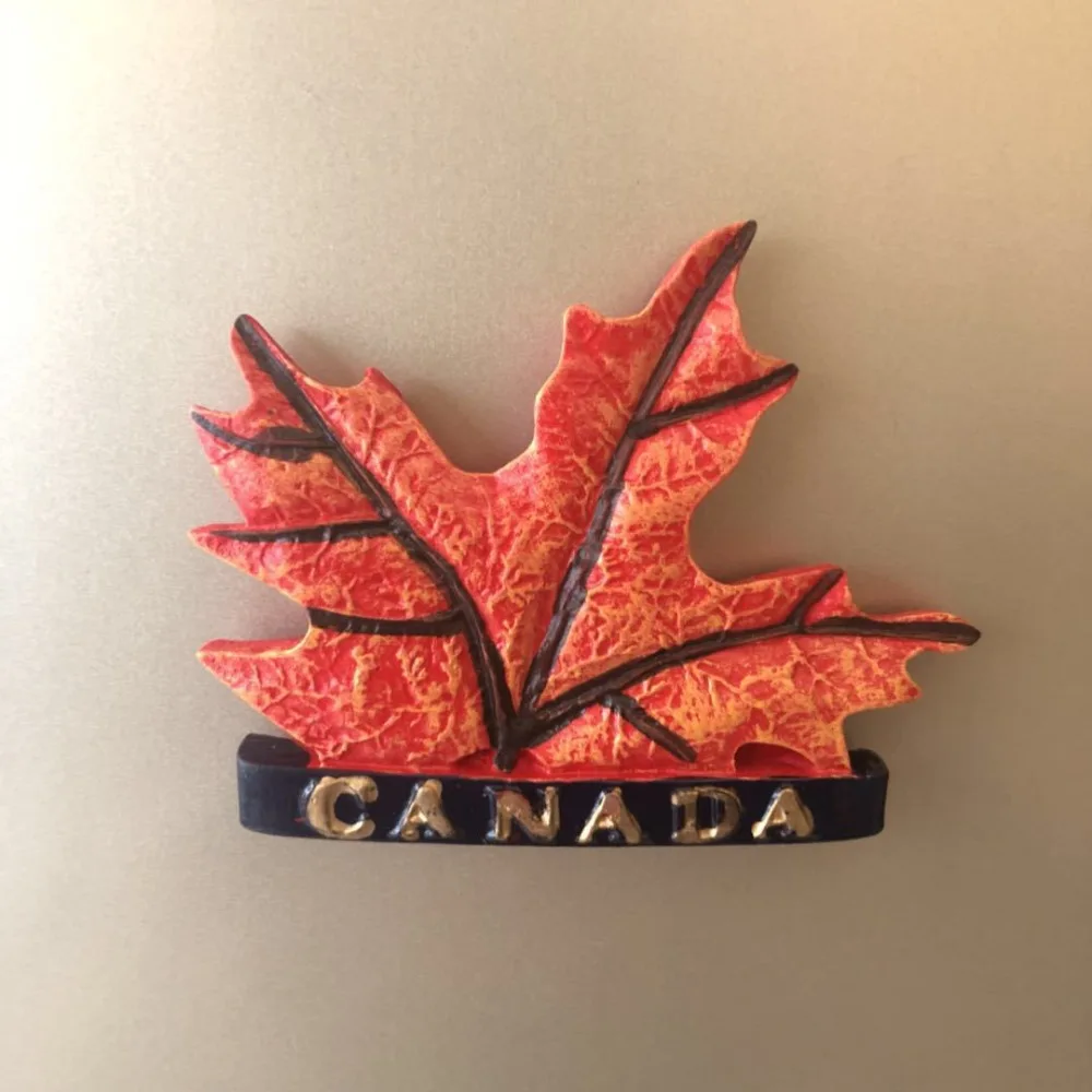 Canada Toronto Maple Leaves Elk Fridge Magnets Tourist Souvenirs Refrigerator Magnetic Stickers Home Decor Creative Decoration