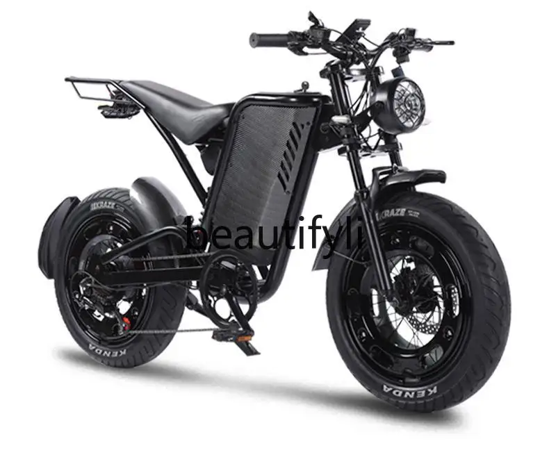 

Electric bicycle off-road motorcycle small retro variable speed power bicycle adult battery car