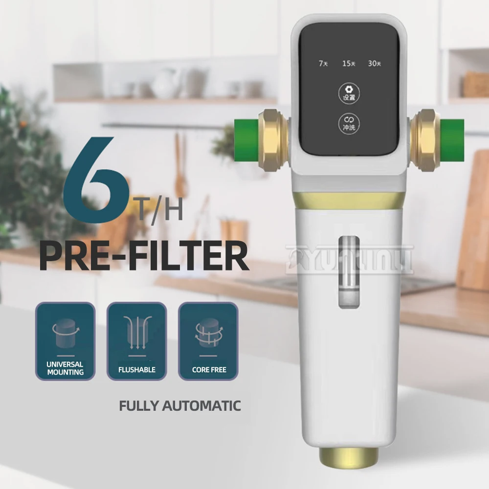 

Automatic Front Filter Household Large Flow Water Purifier Automatic Backwash Front Water Filters Pre Filter