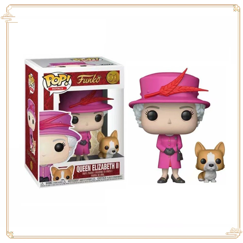 Figuras de juguete FUNKO POP, muñeca creativa de la Reina Isabel II, modelo divertido hecho a mano, colección de adornos, juguetes de cumpleaños, regalos para niños