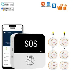 Tuya WiFi SOS Alarm System With Elderly Emergency Pager Doorbell Function Smart Life for the Senior and Kids