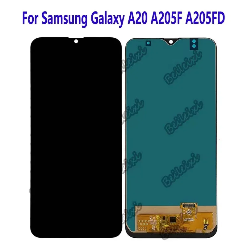 For Samsung A20 A205 A205F A205G A205W A205U A205S A205FN A205FD A205YN LCD Display Touch Screen Digitizer Assembly