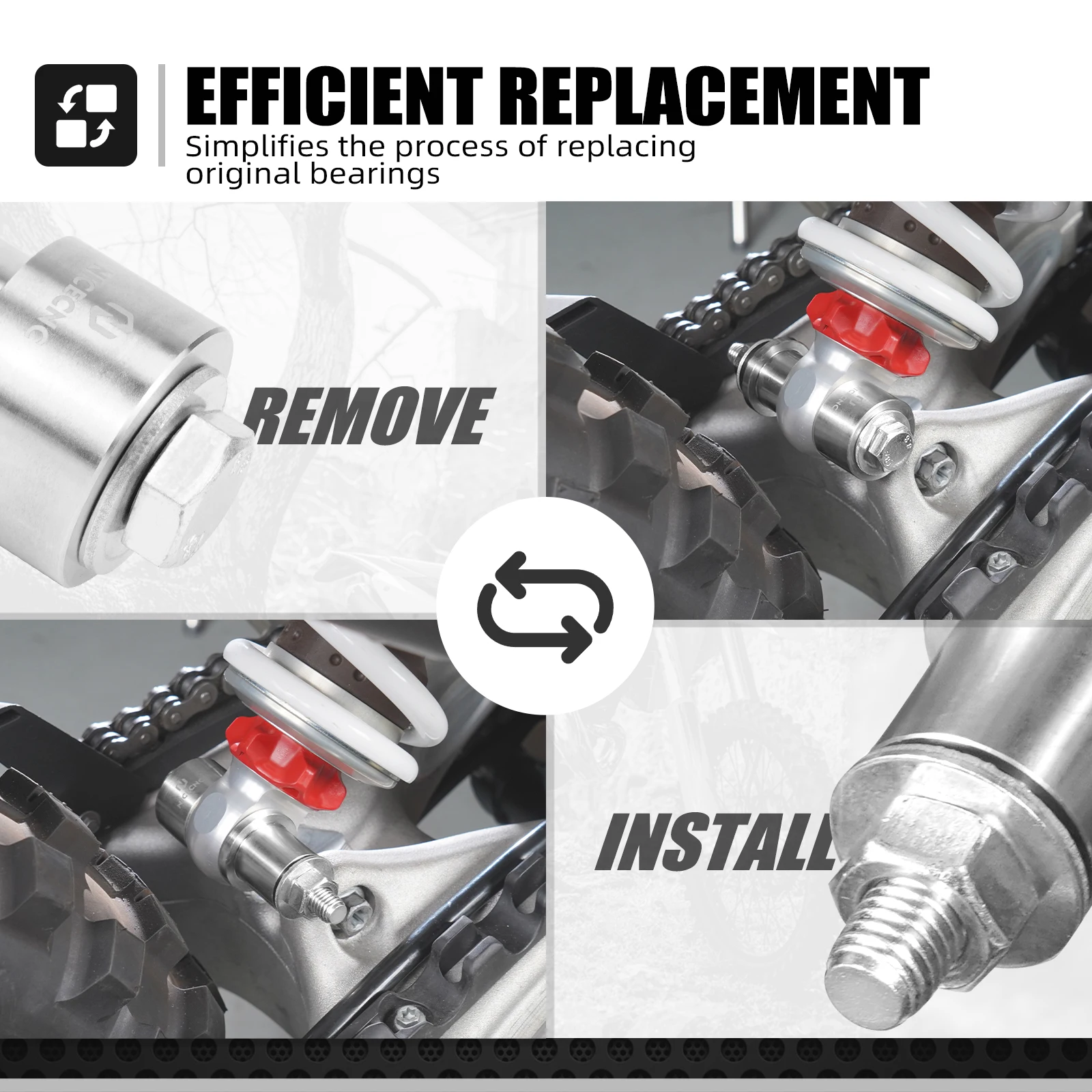 NICECNC 2024-2025 ل KTM EXC 300 250 350 500 EXCF 250 350 450 500 XC-W 350 500 XCF-W 250 350 PDS صدمة هيم المشتركة الصحافة أداة