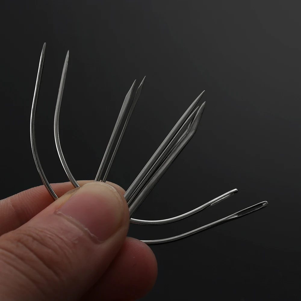 7pcs Handy Repair Upholstery Sewing Needles Carpet Leather Curved Canvas