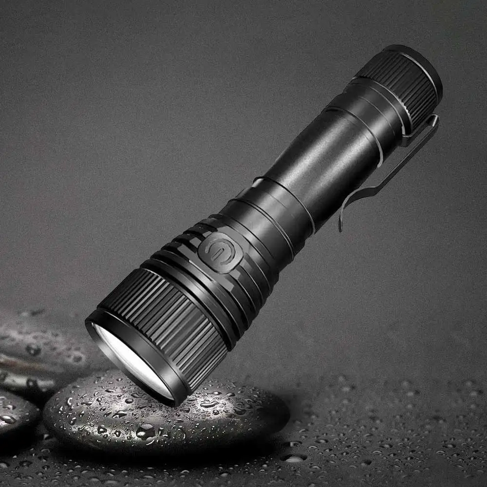 

Фонарик 18650, аккумулятор USB Type C, лм, с индикатором питания