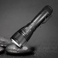 Flashlight 18650 Torch USB Type C Rechargeable LED Light 800lm with Power Indicator Magnet Tail Pen clip for Hiking Flash lamp