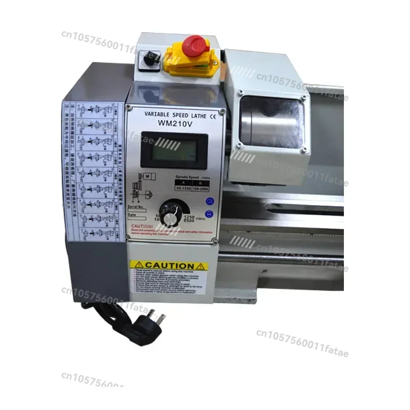 آلة مخرطة معدنية صغيرة متغيرة السرعة WM210V مخرطة صغيرة 220 فولت/110 فولت 850 وات ، WM210V مخرطة محرك بدون فرشاة مخرطة منزلية