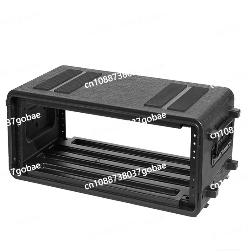 PE Plastic Air Case 260 Deep Power Amplifier Wireless Microphone 2U/3u/4U Box Shockproof Double Door Cabinet