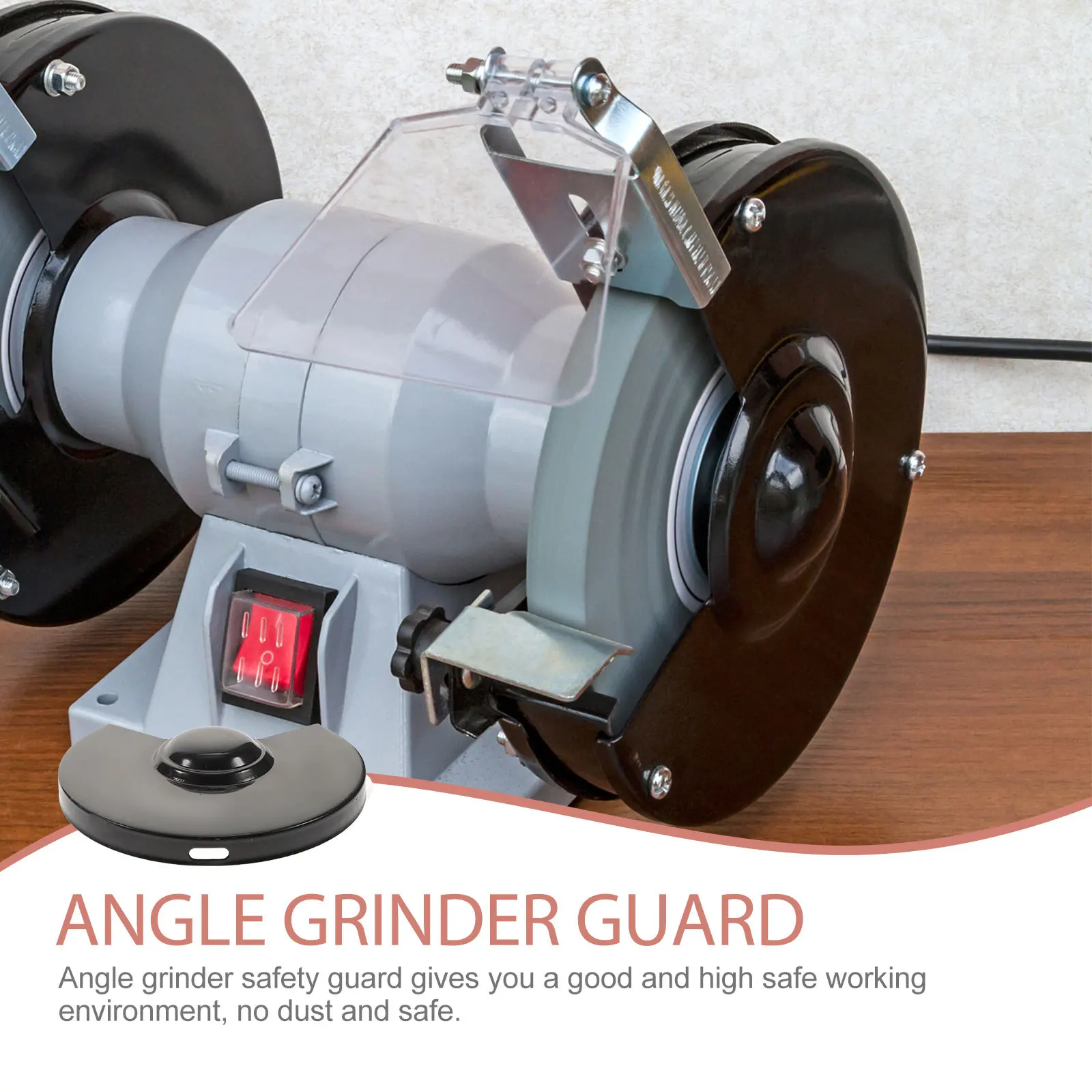 

Bench Guard Cover 150mm Angle Safety Shield Reliable Durable Light Weight Easy Operation Angle Safety Guard Eye Shield