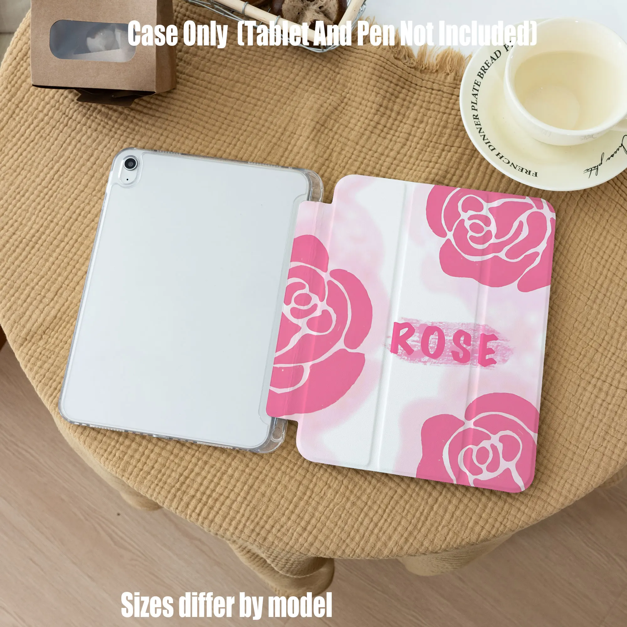 

Slim Fit Premium TPU Tablet Cover, Shockproof Durable Lightweight Protective Case for iPad Samsung Huawei Honor Redmi Xiaomi