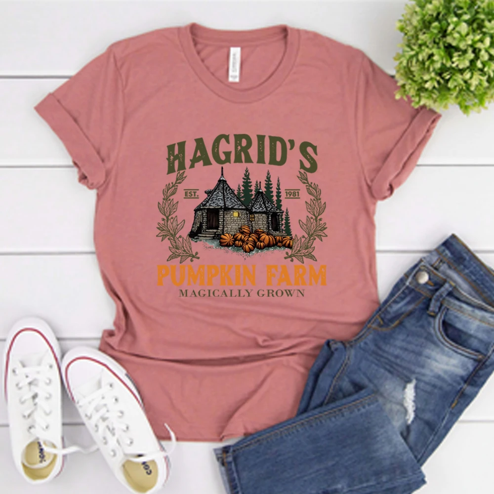 Hagrid's Pumpkin Patch T-Shirt Herbst T-Shirt Pumpkin Farm T-Shirt Halloween Shirts Gruselige Saison T-Shirts Tops Unisex Thanksgiving Top