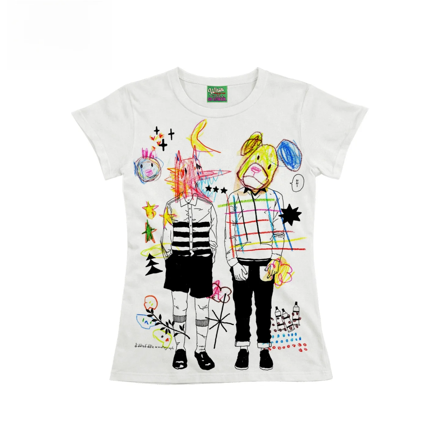 y2k-スパイシーガール-グラフィティ-トレンディ子供向けデザイン-高級カジュアル-tシャツ-ファッショナブルな中国ブランド-ユニセックス-春夏トップス