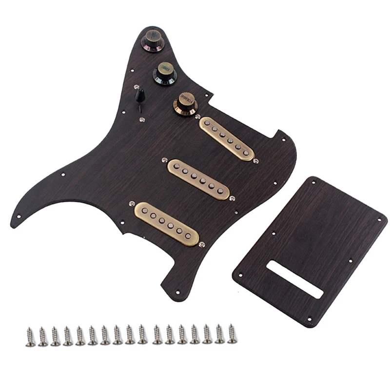 Guitar Parts Prewired-Loaded SSS Pickguard Alnico V Pickups for Strat Guitar Guitar Accessories