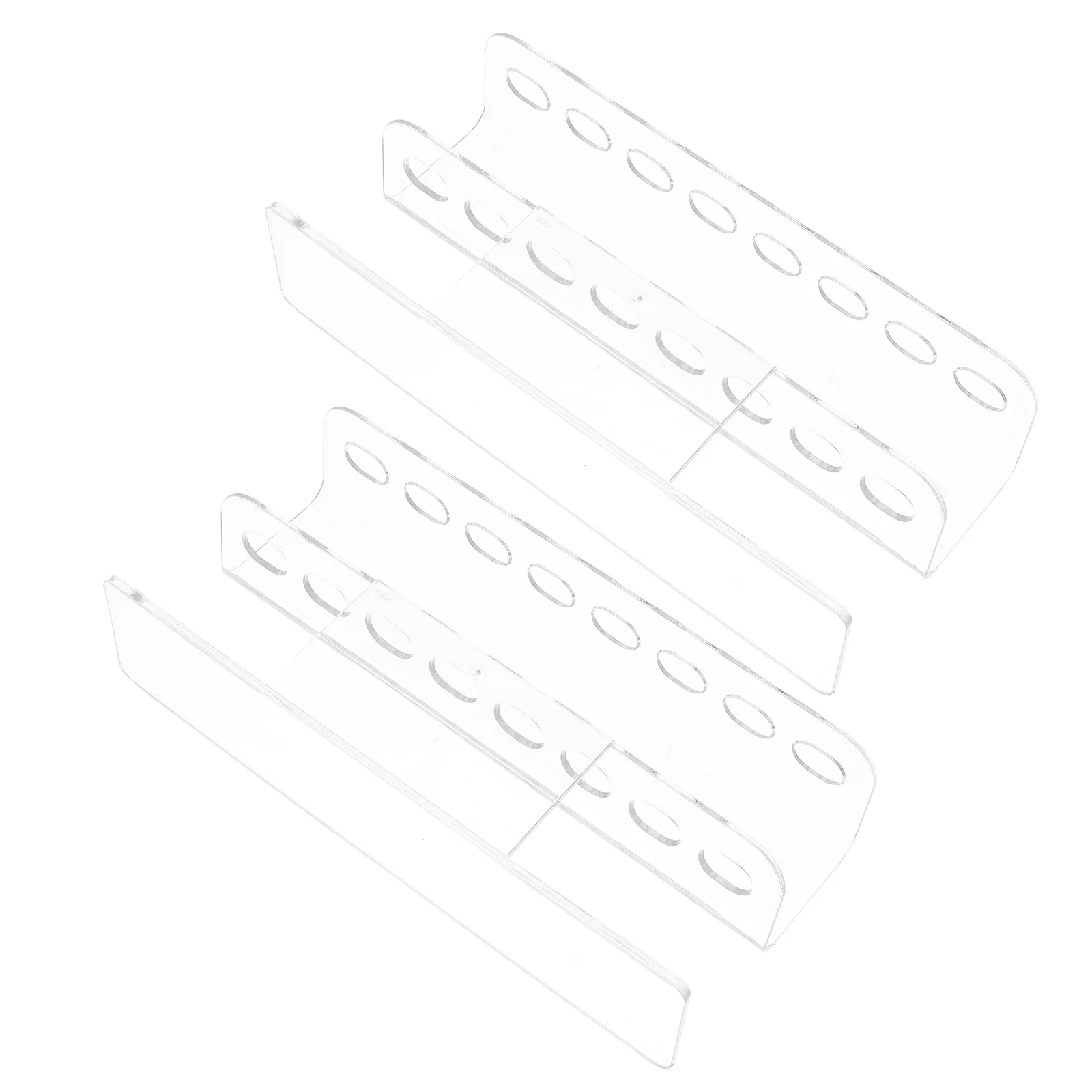 2 pçs acrílico transparente arte do prego caneta titular organizador suporte pinças de cílios rack de armazenamento acessórios do salão de beleza maquiagem escova exibição