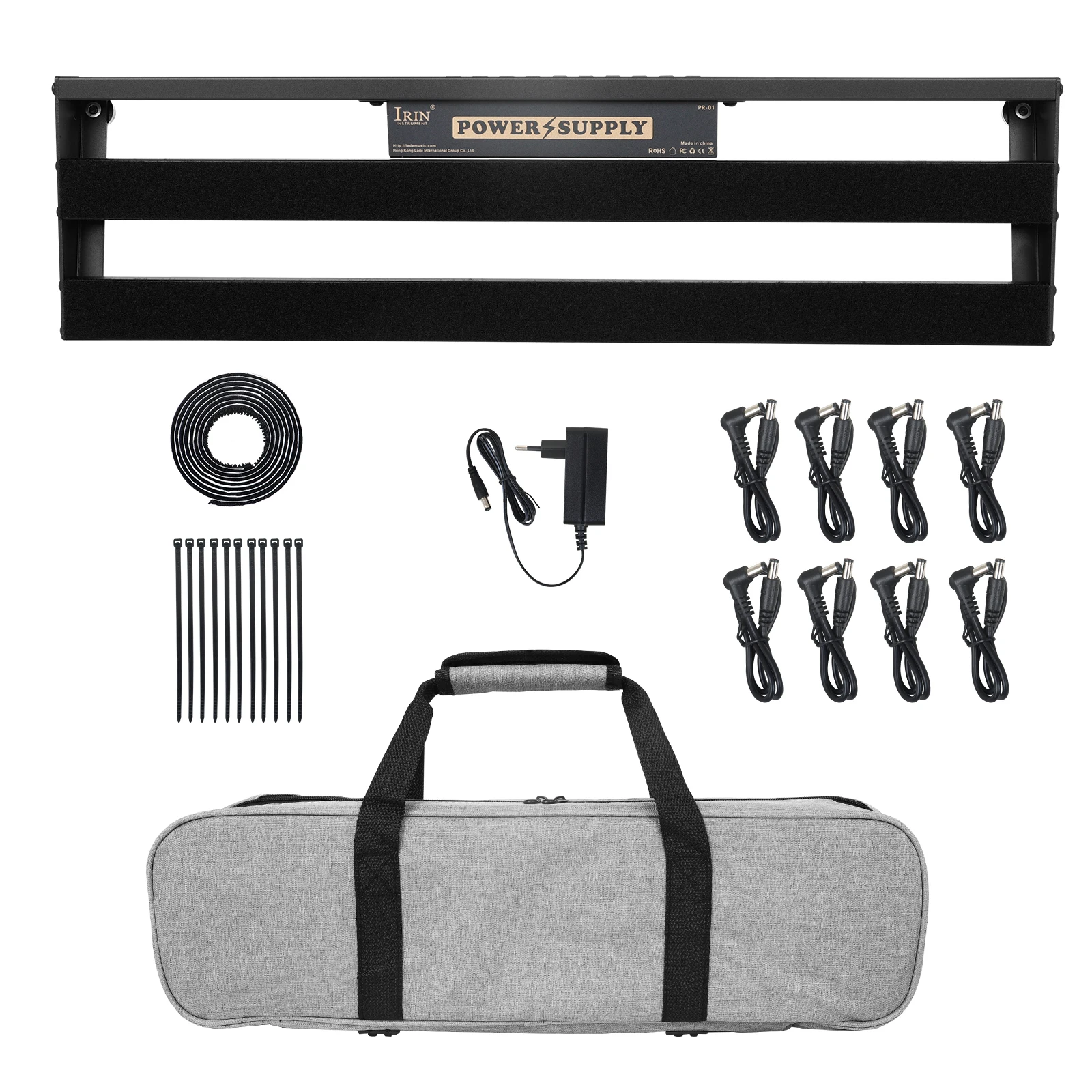 

IRIN Guitar Effect Pedal Board Power Supply Pedalboard Aluminum Alloy Guitar Pedalboard 9V/12V/18V Power Supply Nifty Carry Bag