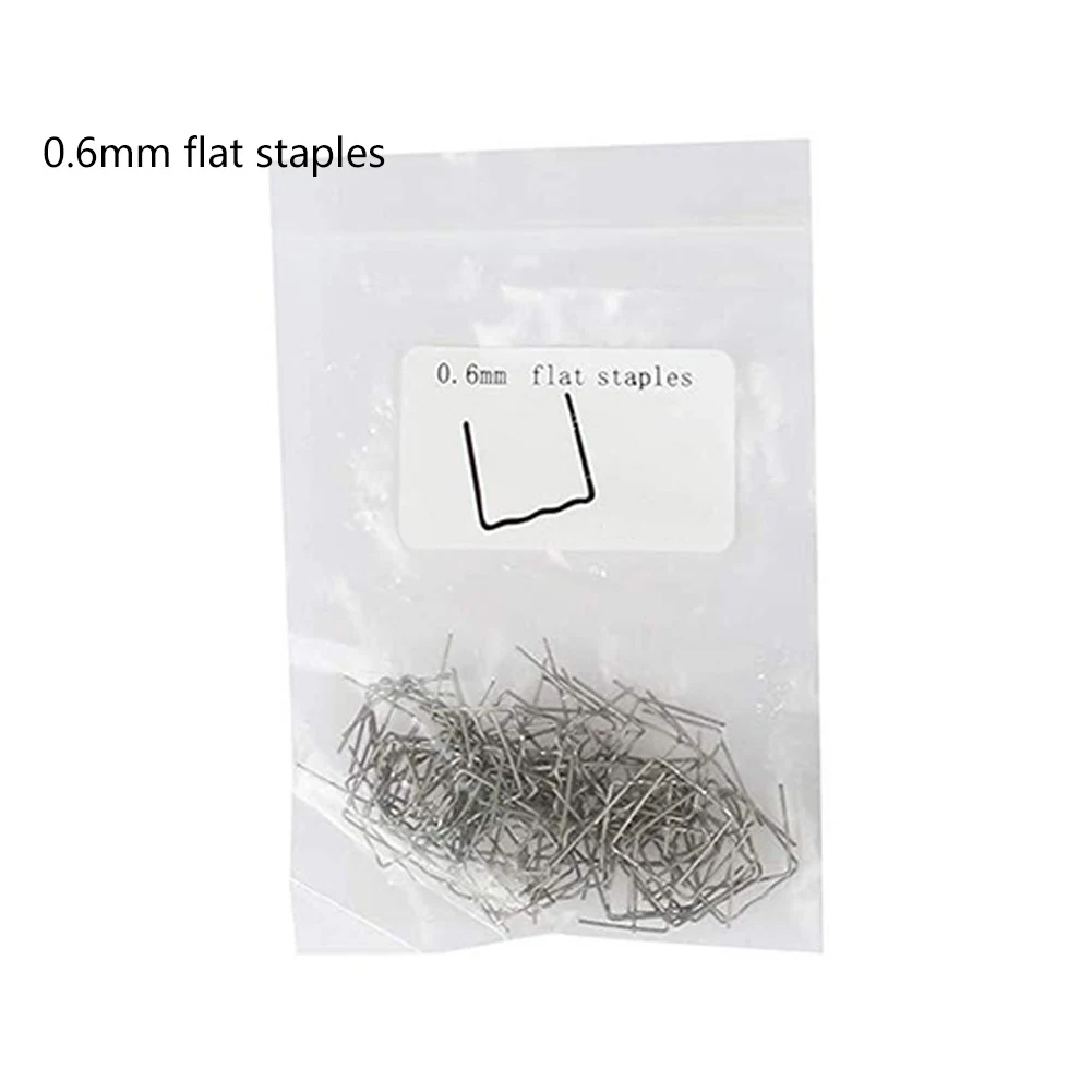 Plastic Welding Staples for Automotive Bumper Repair Including Flat Wave and Corner Types Compatible with Standard Welders
