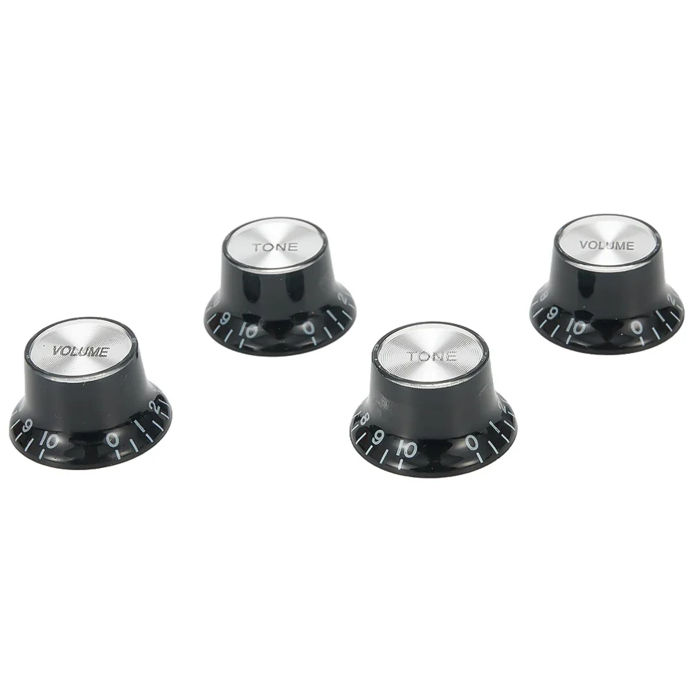 Switches Knobs Kit Parts Accessories Aluminum & Acrylic Top Bell Control Gibson Les Paul Guitar 2 Hat Hot Sale