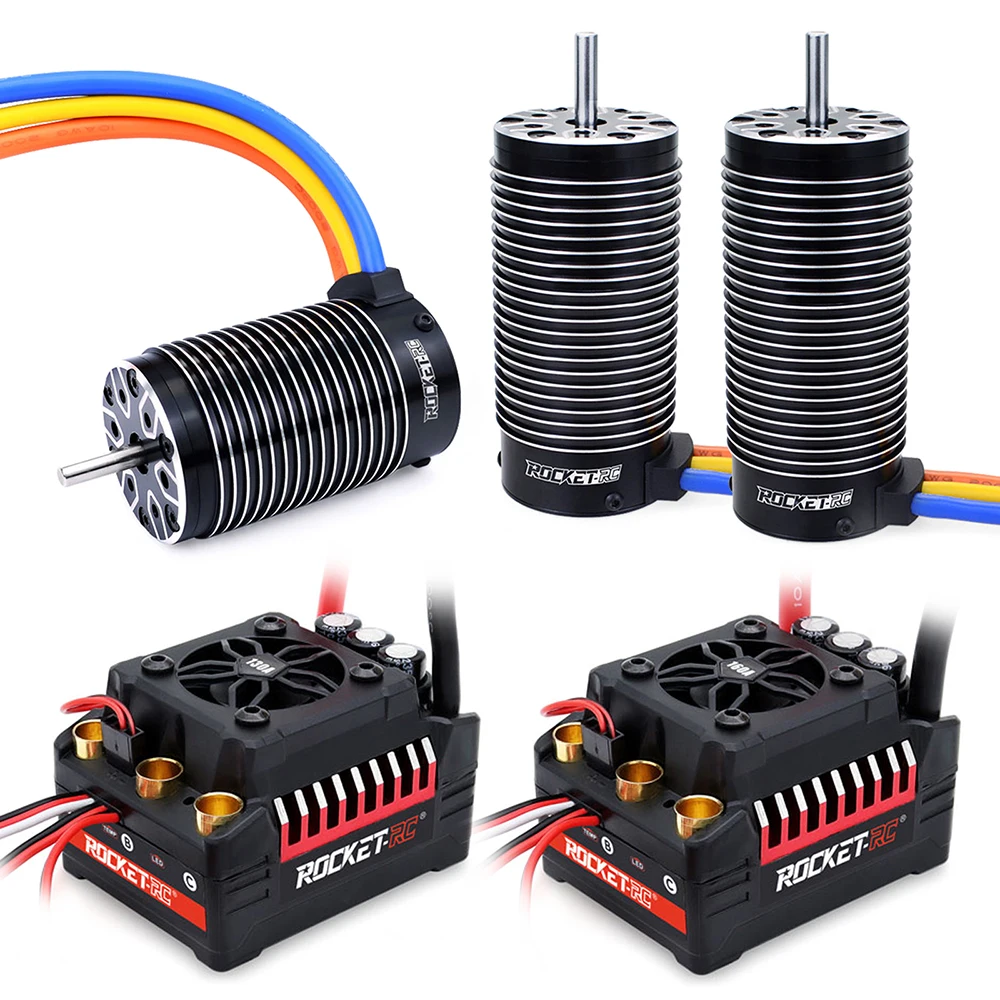 SURPASS HOBBY Rocket-RC 4092/4082/4068 Brushless Motor and 130A/160A ESC for 1/8 RC Drift Racing Monster Truck Off Road Car