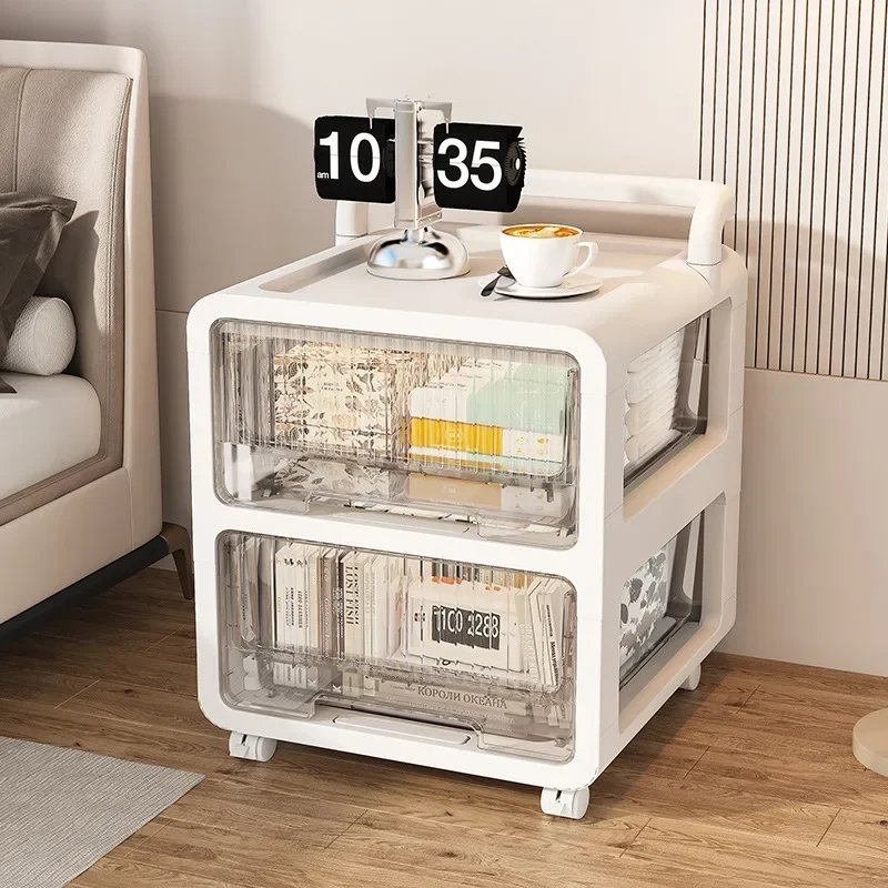 Multi-Layer Storage Rack Truck Can Be Used For Toys Snacks Books And Baby Products Household Portable Organization Rack Units