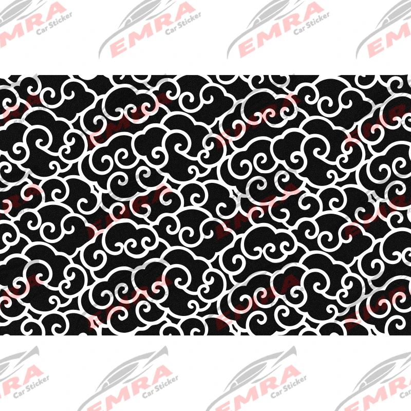 Lucky Cloud Pattern Car Sticker for Triangular Window Decoration Universal All Vehicles  Accessories PVC Waterproof Vinyl Decals