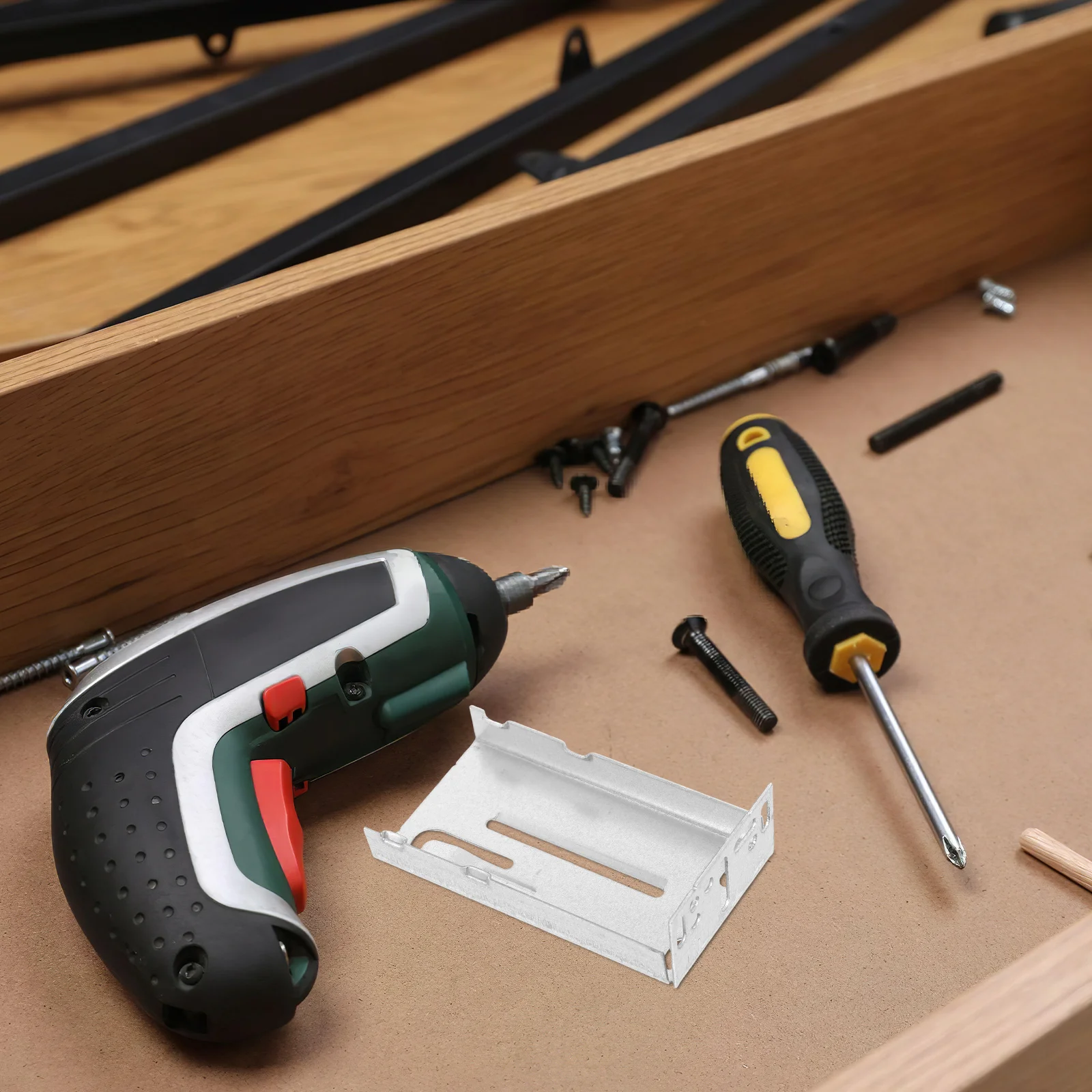 

2Pcs Sliding Drawer Hardware Ball Bearing Rail Cold Rolled Steel Back Plate Buffer Damping Bracket Smooth Silent Fit Cabinet